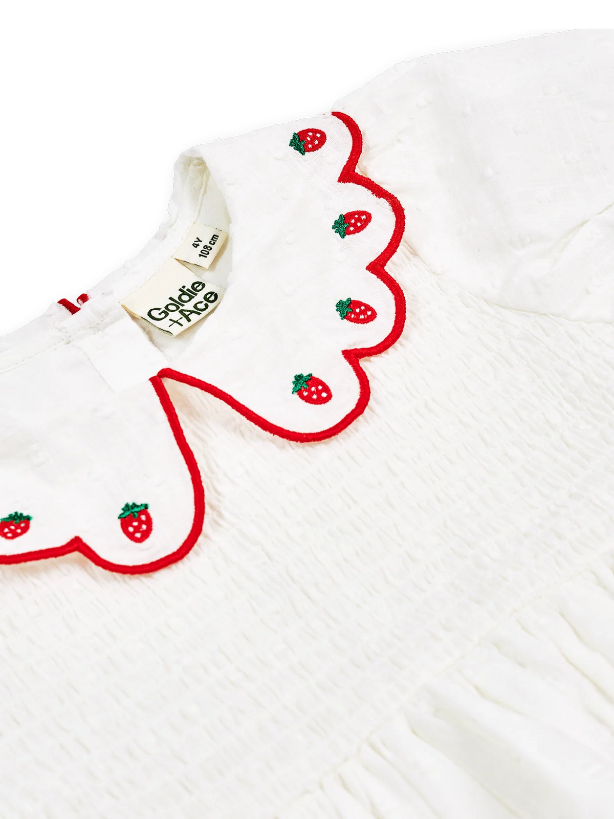 Sweet Strawberry Flo Smocked Dress