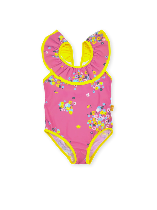 Floral Frill Collar Swimsuit