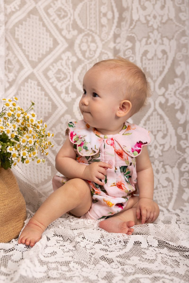 Flossy Playsuit - Darling Petal