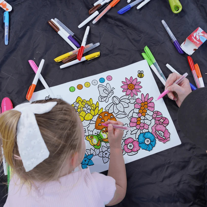 Flower Power - Classic Colouring & Doodle Mat