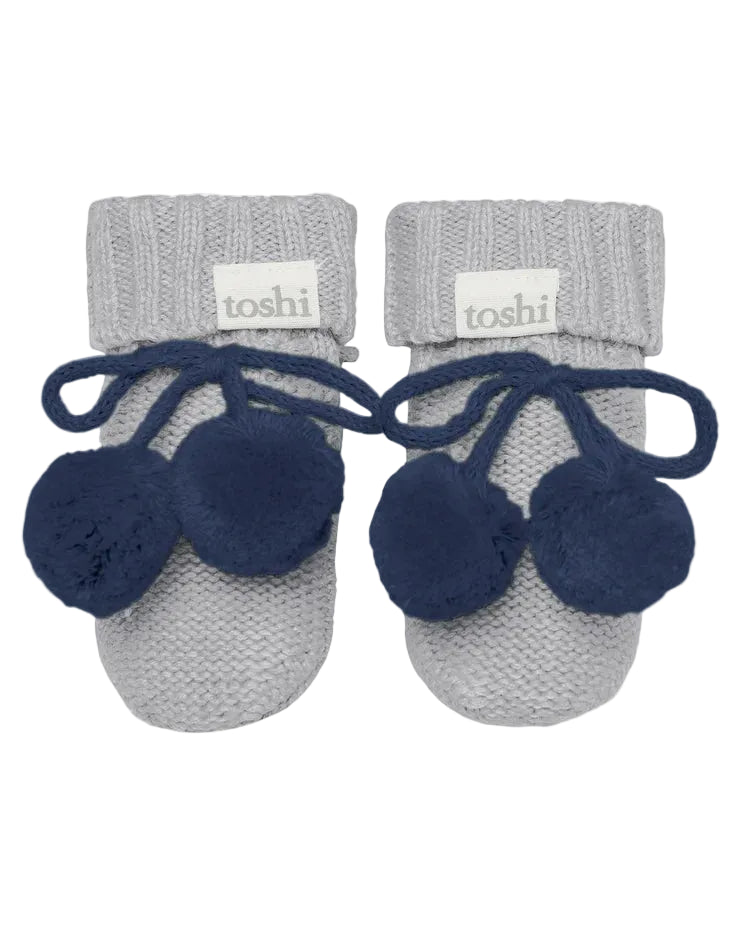 Organic Booties Bobby - Fog