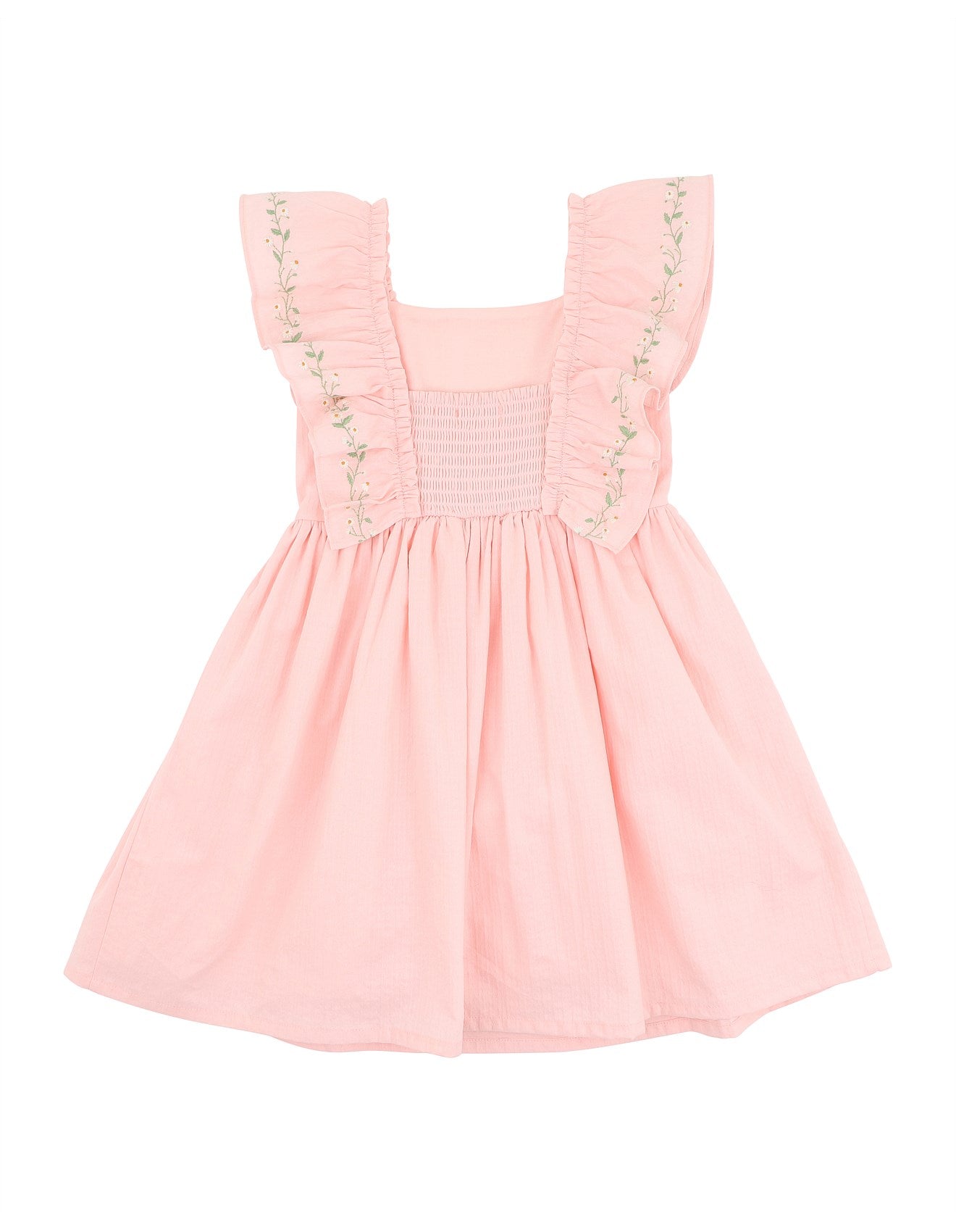 Tess Embroidered Frill Dress