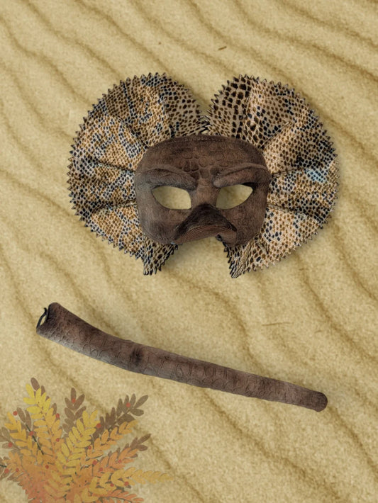 Frill Neck Lizard - Animal Mask & Tail