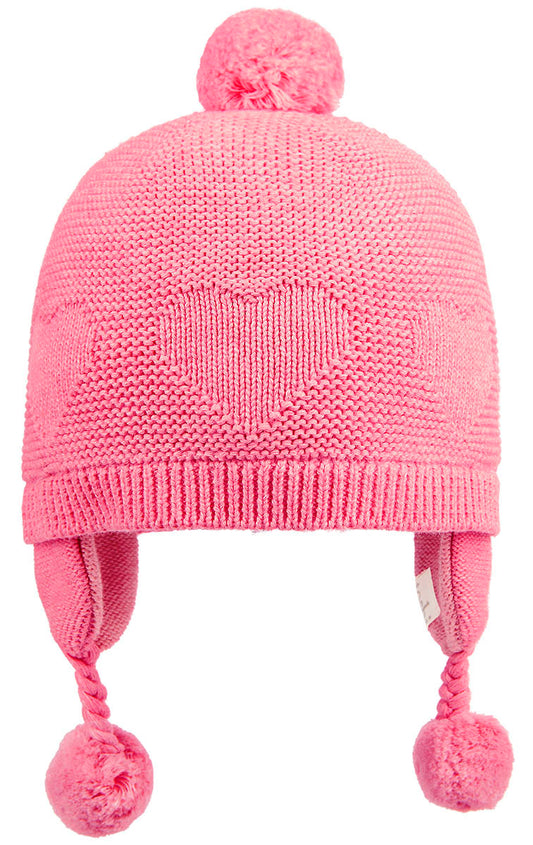 Organic Earmuff - Heart Fuschia