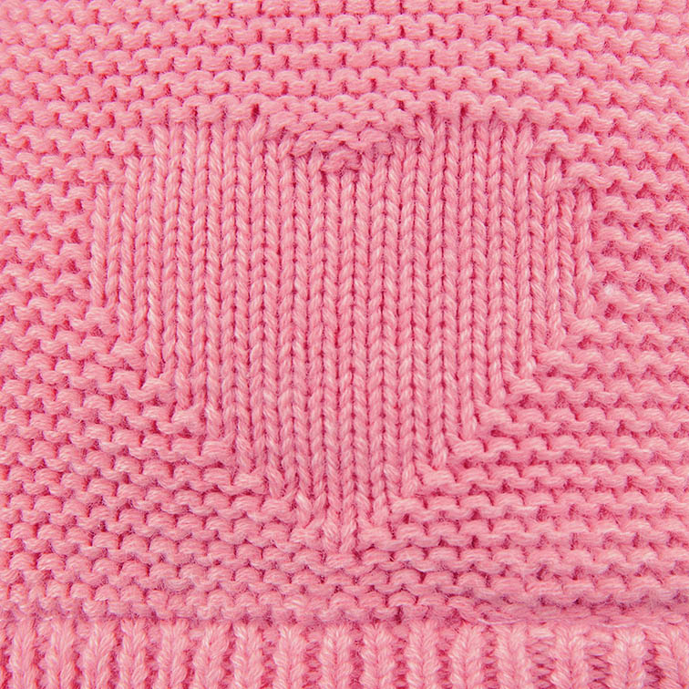 Organic Earmuff - Heart Fuschia