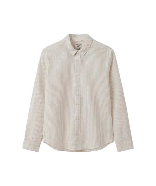 The Gallions L/S Shirt - White/Wheat