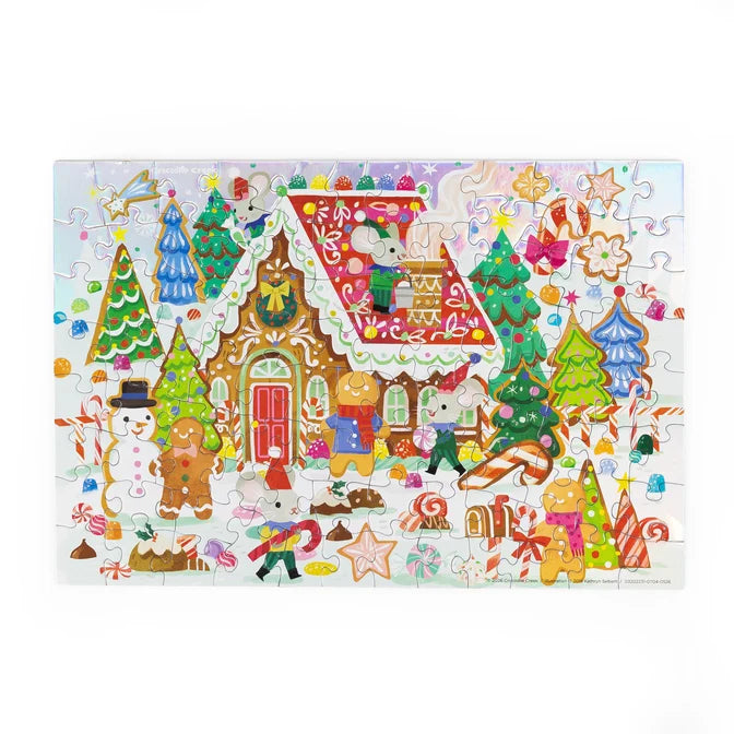 Holographic Puzzle Gingerbread House - 100pc