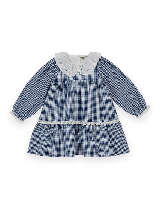 Gingham Collared Dress