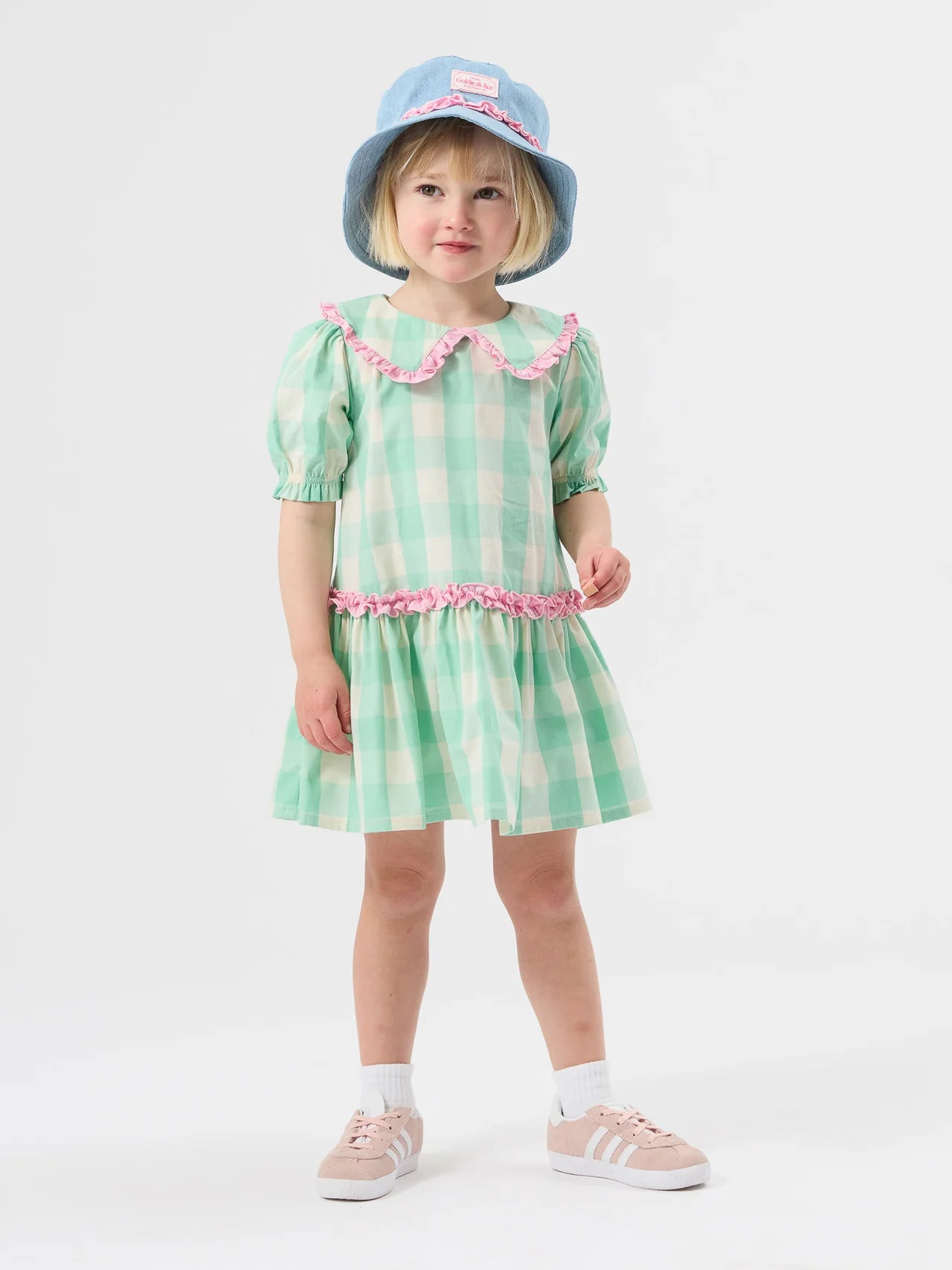 Gingham Collar Dress