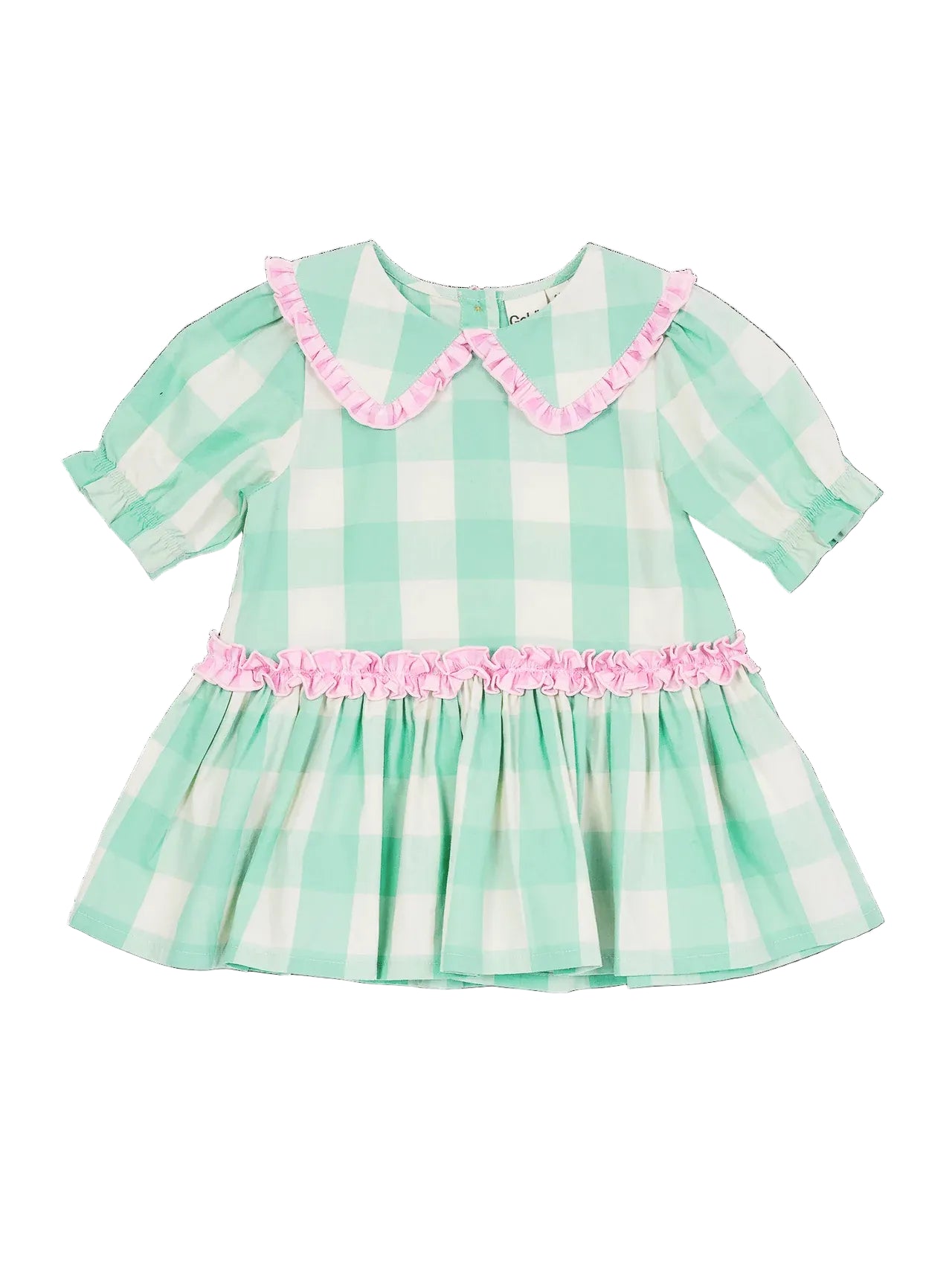 Gingham Collar Dress