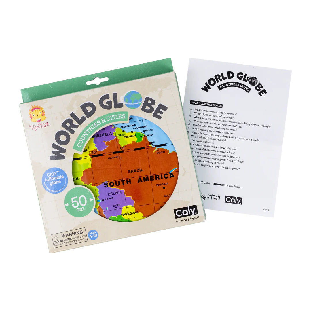 World Globe - Countries & Cities 50cm