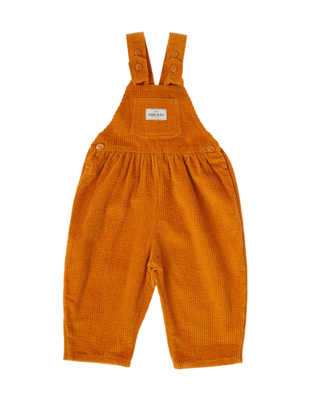 Sammy Corduroy Overalls - Golden