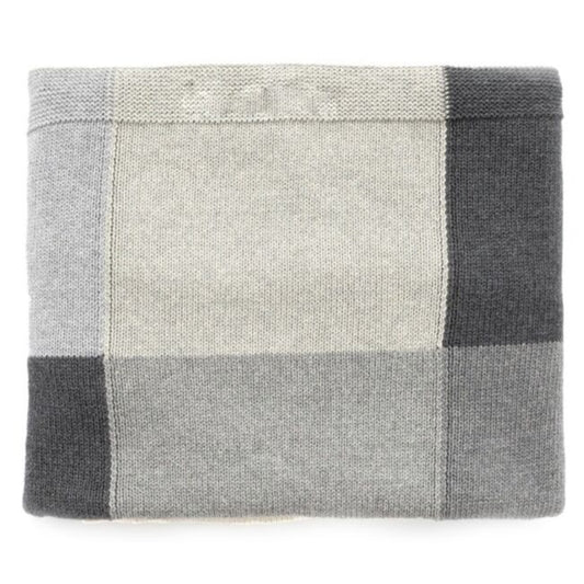 Patchwork Baby Blanket - Grey