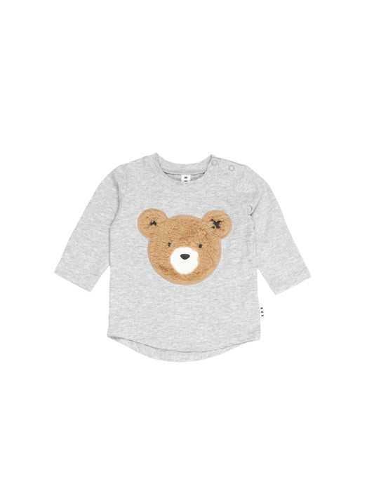 Grey Furry Huxbear Top