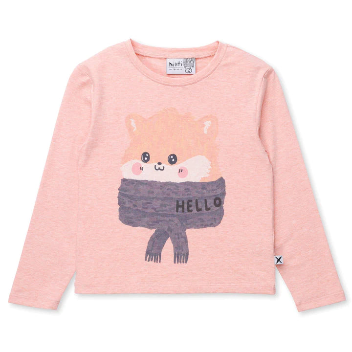 Happy Hamster Tee - Apricot Marle