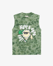 Load image into Gallery viewer, Have A Good Day Green Tie-Dye Tank
