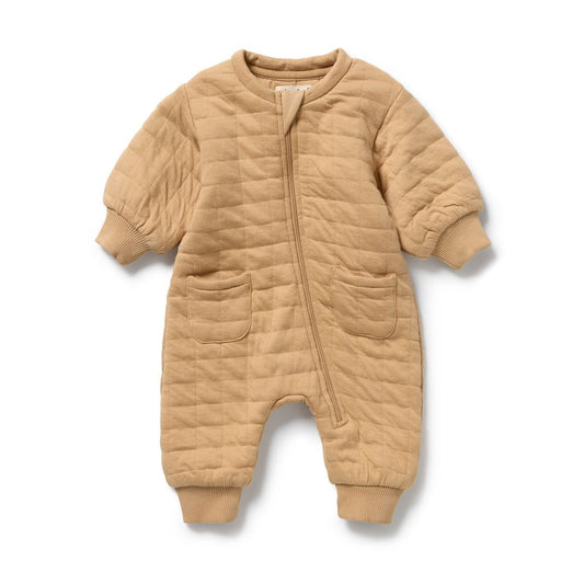 Honey Fawn Organic Quilted Growsuit