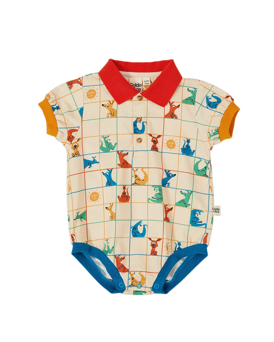 Hopscotch Polo Romper