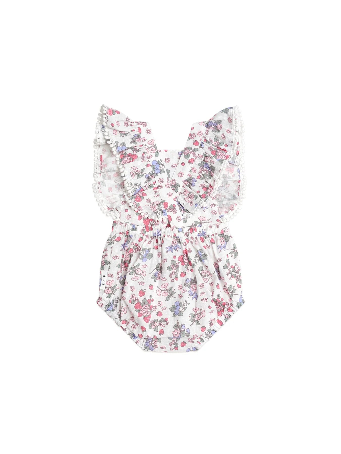 Strawberry Garden Playsuit Cream