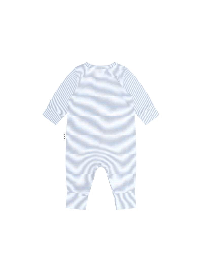 Bow Hux Stripe Zip Romper