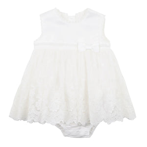 Lace Overlay Dress - Ivory