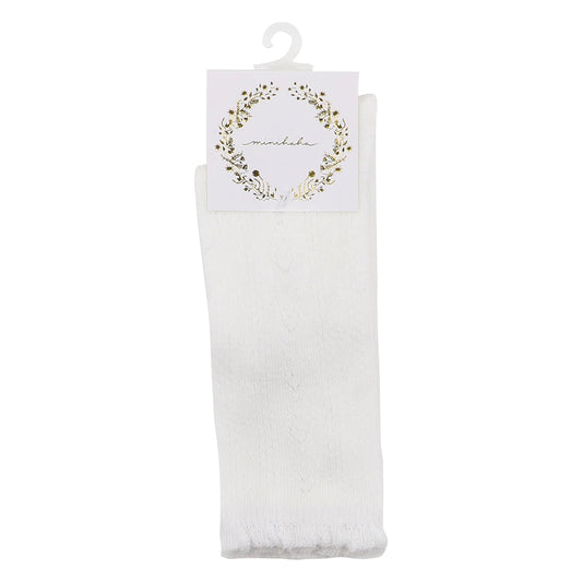 Pointelle Knee High Socks - Cloud
