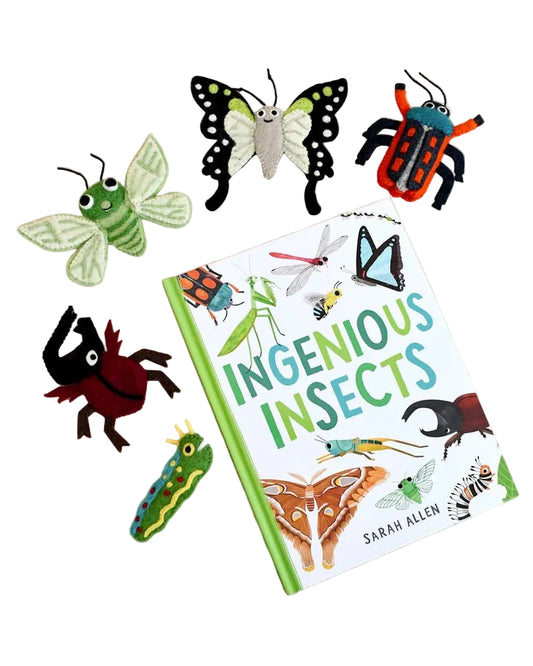 Ingenious Insects Finger Puppets and Book Set
