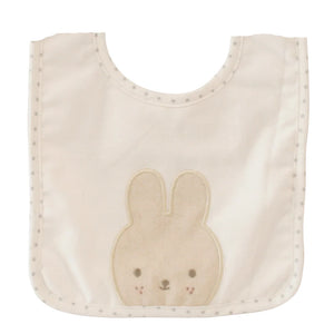 Linen Bunny Bib - Ivory