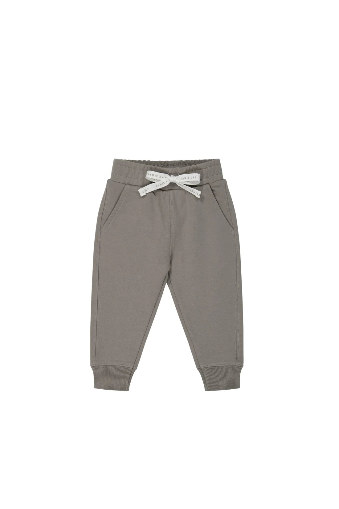 Organic Cotton Jalen Track Pant - Cobblestone