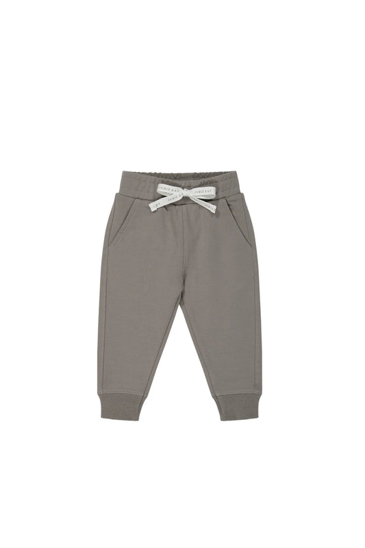 Organic Cotton Jalen Track Pant - Cobblestone