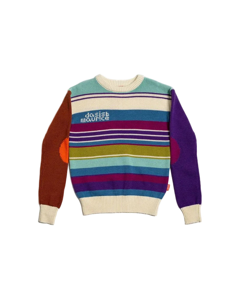 Jersey Knit Sweater - Ski Stripes