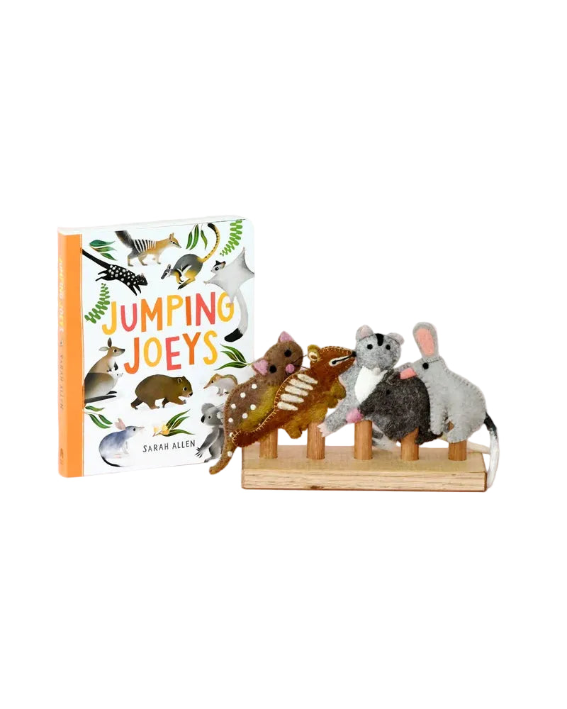 Jumping Joeys Finger Puppets and Book Set