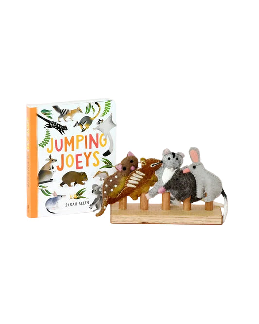 Jumping Joeys Finger Puppets and Book Set