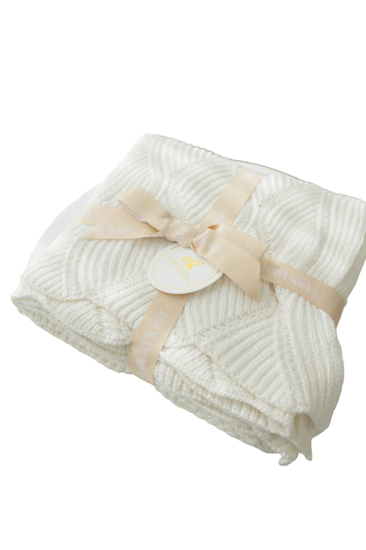 Keepsake Knit Blanket - Milk