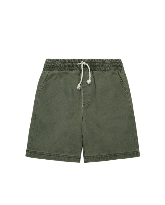 Khaki Woven Shorts