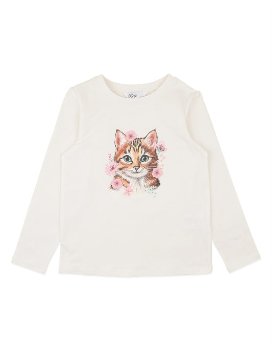 Fern Kitten LS Tee