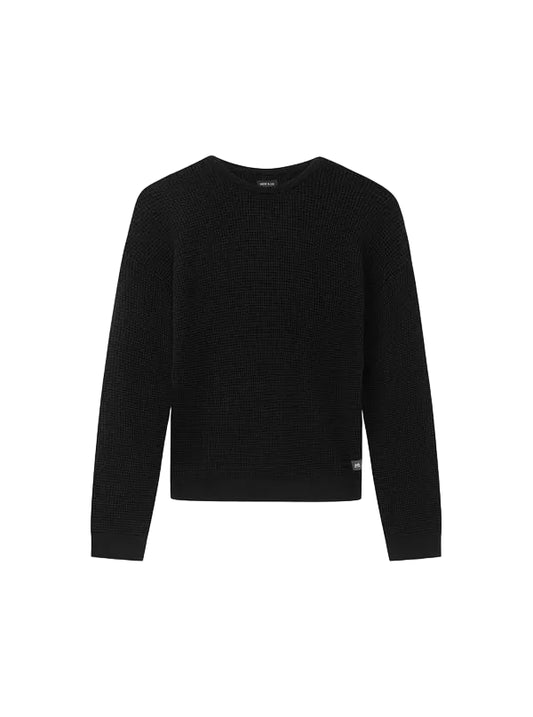 The Indie Philly Waffle Knit - Black