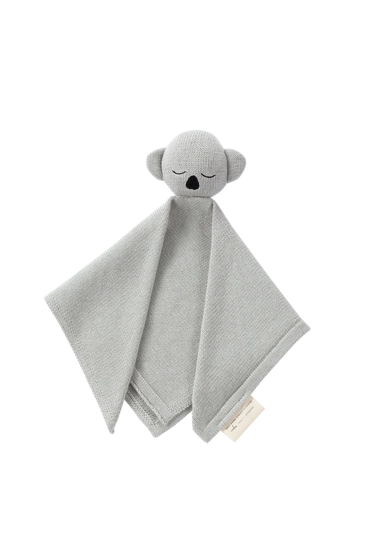 Organic Knit Cuddle Blanket - Koala Fog