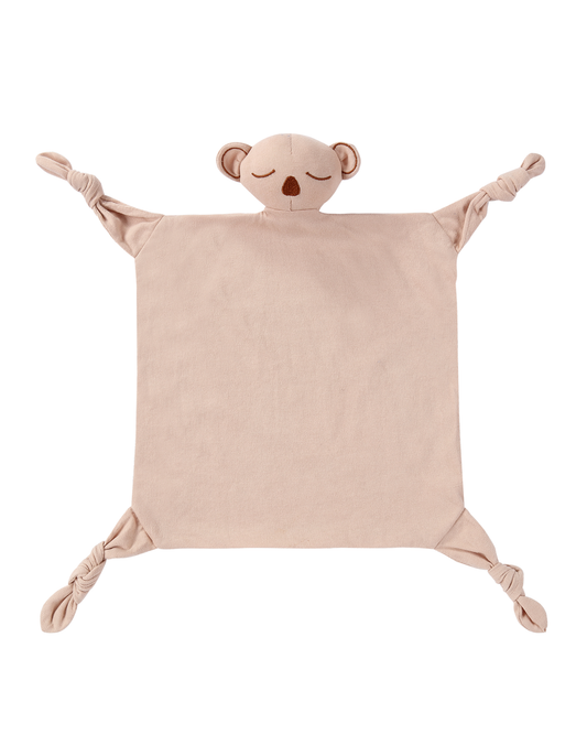 Organic Knit Cuddle Blanket - Koala Tan