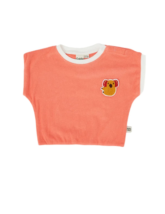 Koala Hug Terry Towelling Tee Melon
