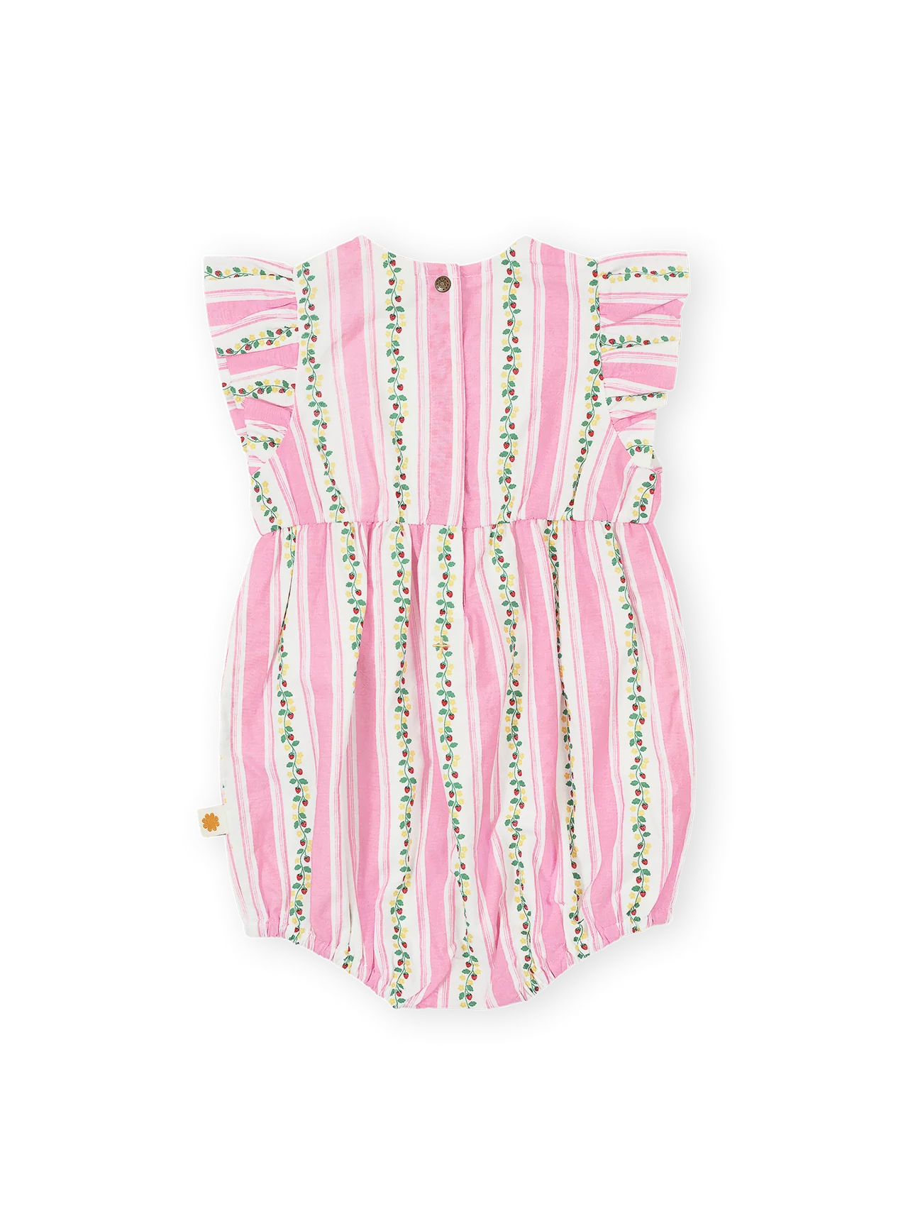 Antique Stripe Strawberry Lani Romper