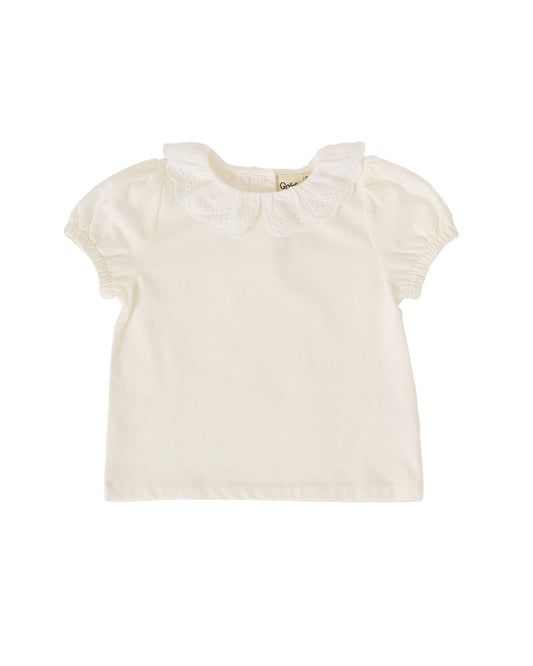 Laura Puff Sleeve Collar Top