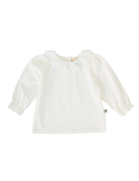 Laura Puff Sleeve Collar Long Sleeve Top