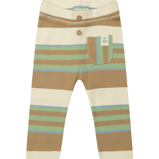 Legging - Perr Derby Rib Stripe Green