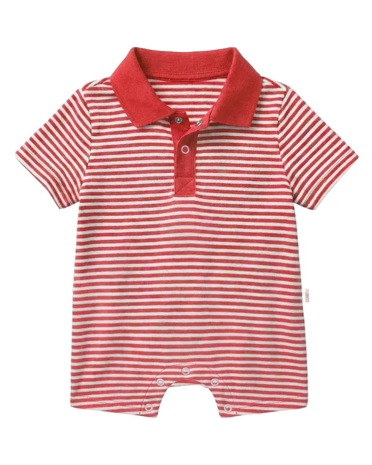 Onesie S/S Polo Mini - Lobster