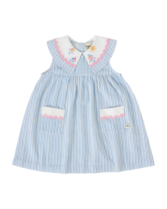 Sailor Stripe Lucy Collared Dress