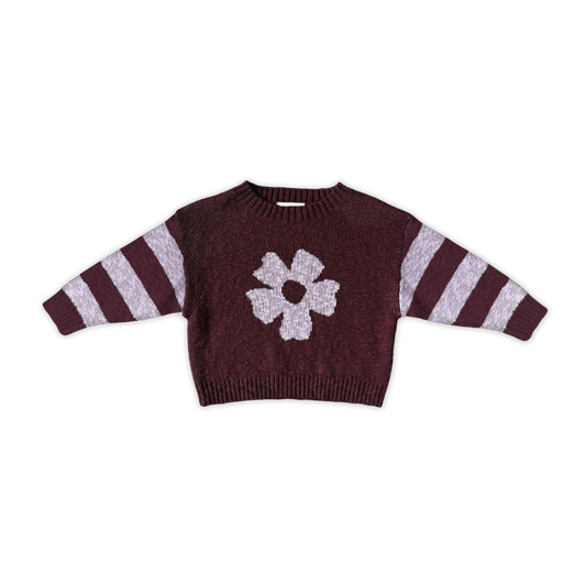 Bloom Knit Pull Over - Plum