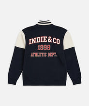 Load image into Gallery viewer, The Luxemburg Track Top - Navy
