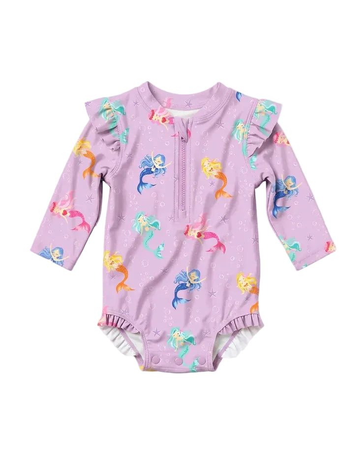Swim Onesie L/S Twinkle - Princess Mermaid