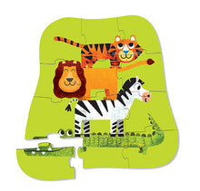 Load image into Gallery viewer, Mini Puzzle - Jungle Friends (12pc)

